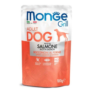 Влажный корм для собак Monge Dog Grill с лососем 100 г (8009470013123)