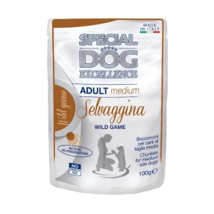 Вологий корм для собак Monge SPECIAL DOG EXCELLENCE Medium дичина 100 г (8009470060707)