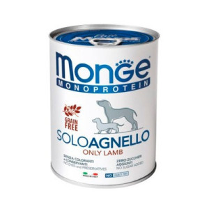 Консервы для собак Monge Dog Solo 100% ягненок 400 г (8009470014236)