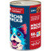 Консервы для собак Мясная Миска кусочки в соусе с говядиной 1240 г (4820255192123)