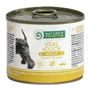 Консервы для собак Nature's Protection Adult small breed Veal&amp;Duck 200 г (KIK45095)