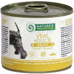 Консервы для собак Nature's Protection Adult small breed Veal&amp;Duck 400 г (KIK45096)