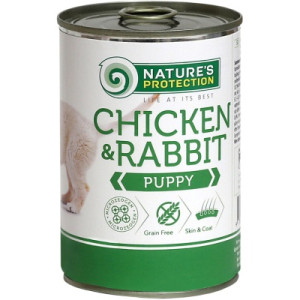 Консервы для собак Nature's Protection Puppy Chicken&amp;Rabbit 400 г (KIK45090)