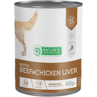 Консервы для собак Nature's Protection Beef and Chicken Liver 800 г (KIK45606)
