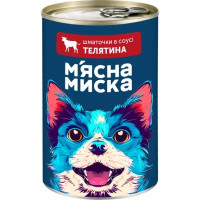 Консервы для собак Мясная Миска кусочки в соусе с курицей 415 г (4820255192222)