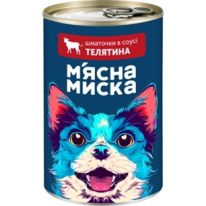 Консервы для собак Мясная Миска кусочки в соусе с курицей 415 г (4820255192222)