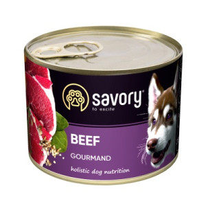 Консервы для собак Savory Dog Gourmand говядина 200 г (4820232630426)