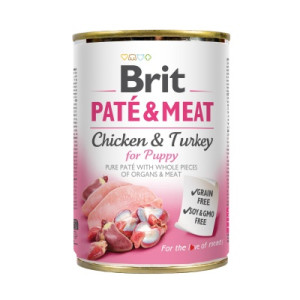 Консервы для собак Brit Care со вкусом индейки и курицы 400 г (8595602530335/8595602557448)