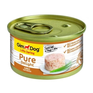 Консервы для собак GimDog Pure Delight для миниатюрных пород с курицей 85 г (4002064513140)