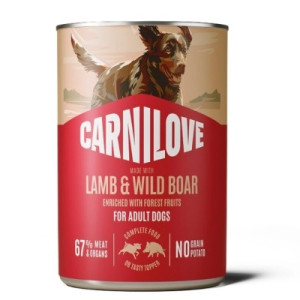 Консервы для собак Carnilove Lamb &amp; Wild Boar 400 г (8595602582822)