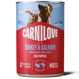 Консервы для собак Carnilove Salmon &amp; Turkey Puppies 400 г (8595602582815)