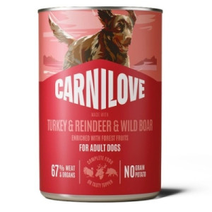 Консервы для собак Carnilove Turkey &amp; Reindeer &amp; Wild boar 400 г (8595602582846)