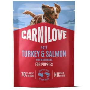 Консервы для собак Carnilove Turkey &amp; Salmon with Blueberries Puppies 300 г (8595602583706)