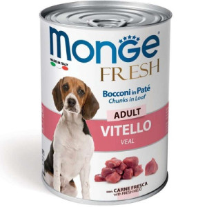 Консервы для собак Monge Dog Fresh телятина 400 г (8009470014458)
