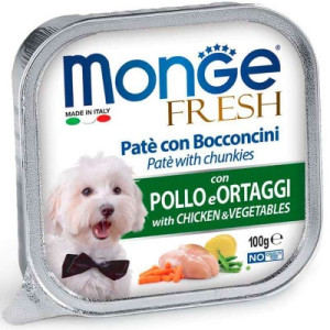 Консервы для собак Monge DOG FRESH курица с овощами 100 г (8009470013031)
