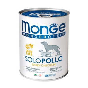 Консервы для собак Monge Dog Solo 100% курица 400 г (8009470014212)