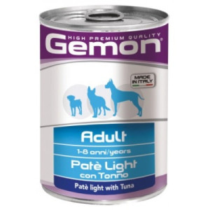 Консервы для собак Gemon Dog Wet Adult паштет с тунцом 400 г (8009470387842)