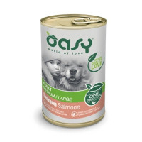 Консервы для собак OASY One Animal Protein ADULT Medium/Large с лососем 400 г (8053017342344)