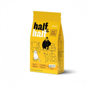 Сухий корм для кішок Half&amp;Half з яловичиною 2 кг (4820261920840)