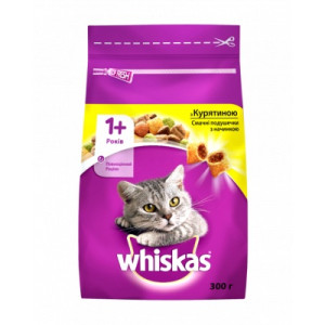 Сухой корм для кошек Whiskas с курицей 300 г (5998749144039/5900951014055)