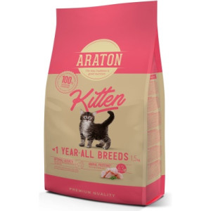 Сухой корм для кошек ARATON Kitten 1.5 кг (ART47476)