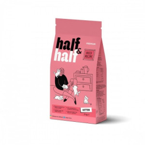 Сухий корм для кішок Half&amp;Half для кошенят з яловичиною 2 кг (4820261920789)