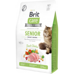Сухой корм для кошек Brit Care Cat GF Senior Weight Control 2 кг (8595602540945)