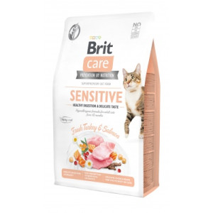 Сухой корм для кошек Brit Care Cat GF Sensitive HDigestion and Delicate Taste 2 кг (8595602540709)