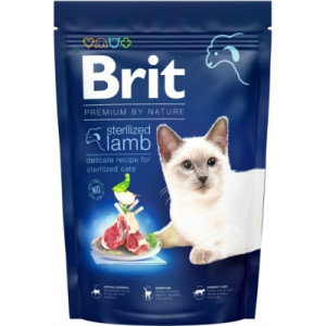 Сухой корм для кошек Brit Premium by Nature Cat Sterilized Lamb 300 г (8595602553006)