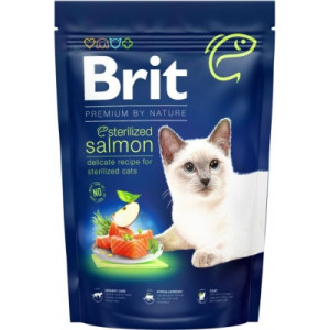 Сухой корм для кошек Brit Premium by Nature Cat Sterilized Salmon 300 г (8595602553013)