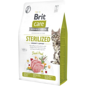 Сухой корм для кошек Brit Care Cat GF Sterilized Immunity Support с свининой 2 кг (8595602565078)