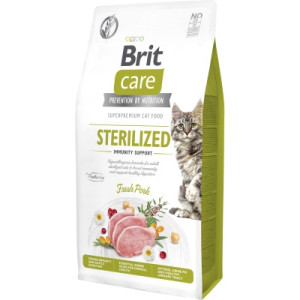 Сухой корм для кошек Brit Care Cat GF Sterilized Immunity Support с свининой 7 кг (8595602565085)