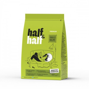 Сухий корм для кішок Half&amp;Half із чутливим травленням з індичкою 300 г (4820261920949)