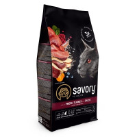 Сухий корм для кішок Savory Adult Cat Steril Fresh Turkey and Duck 2 кг (4820232631591)