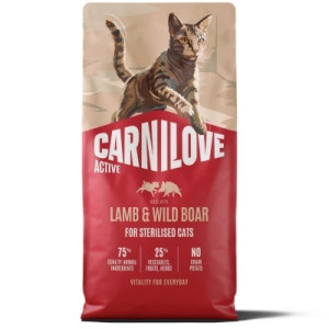 Сухий корм для кішок Carnilove Active Lamb &amp; Wild Boar Sterilised 6 кг (8595602581467)