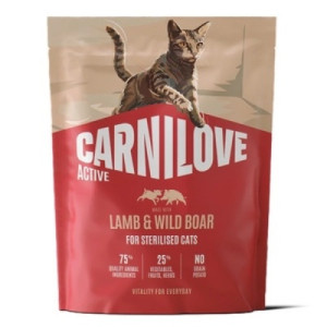 Сухий корм для кішок Carnilove Active Lamb &amp; Wild Boar Sterilised 400 г (8595602581429)