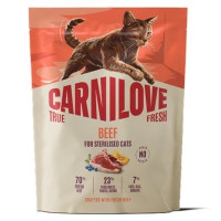 Сухой корм для кошек Carnilove True Fresh Beef Sterilised 400 г (8595602582143)