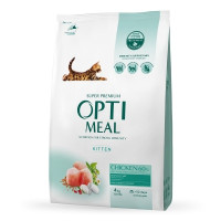 Сухой корм для кошек Optimeal для котят с вкусом курицы 4 кг (B1840901)