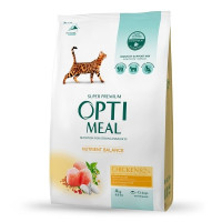 Сухой корм для кошек Optimeal с вкусом курицы 4 кг (B1841201)