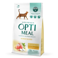 Сухой корм для кошек Optimeal с вкусом курицы 700 г (4820215364676)