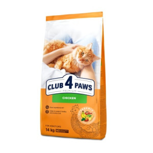 Сухой корм для кошек Club 4 Paws Премиум. С вкусом курицы 14 кг (4820083909146)