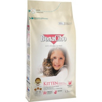 Сухий корм для кішок BonaCibo Kitten з м'ясом курки, анчоусами та рисом 1.5 кг (BC406083)