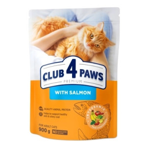 Сухой корм для кошек Club 4 Paws Премиум с лососем 900 г (4820269144729)
