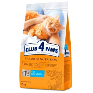 Сухий корм для кішок Club 4 Paws з лососем 2 кг (4820269144736)