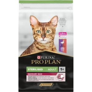 Сухой корм для кошек Purina Pro Plan для стерилизованных/кастрированных с уткой и печенью 10 кг (7613036732727)