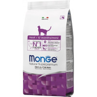 Сухой корм для кошек Monge Cat Adult с вкусом курицы и рису 400 г (8009470004985)