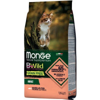Сухой корм для кошек Monge Cat Bwild GR.FREE с вкусом масло 1.5 кг (8009470012072)