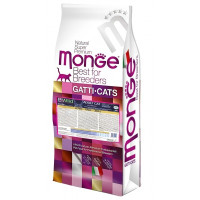 Сухой корм для кошек Monge Cat Bwild Low Grain с мясом зайца 10 кг (8009470004923)