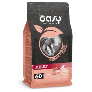 Сухий корм для кішок OASY CAT Grain Free Adult з індичкою, яблуком та журавлиною 1.5 кг (8053017349442)