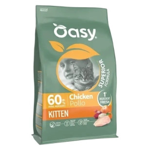 Сухий корм для кішок OASY Dry Cat Superior Kitten курка 300 г (8054329515457)